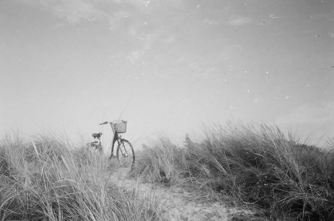 Bicycle in the dunes, 35mm