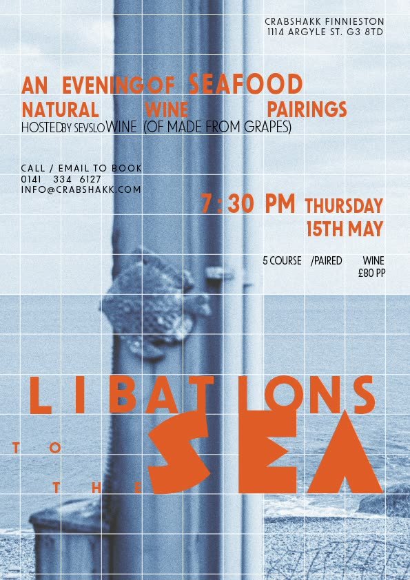 Libations to the Sea — an evening of seafood and natural wine pairings