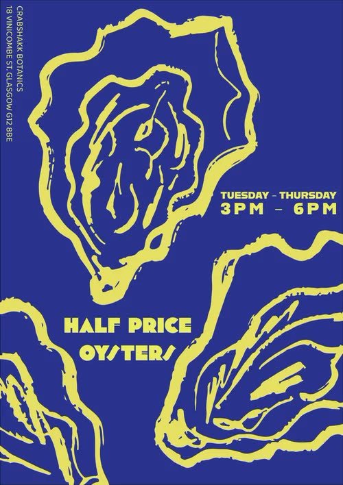 Crabshakk Botanics — Half Price Oysters poster
