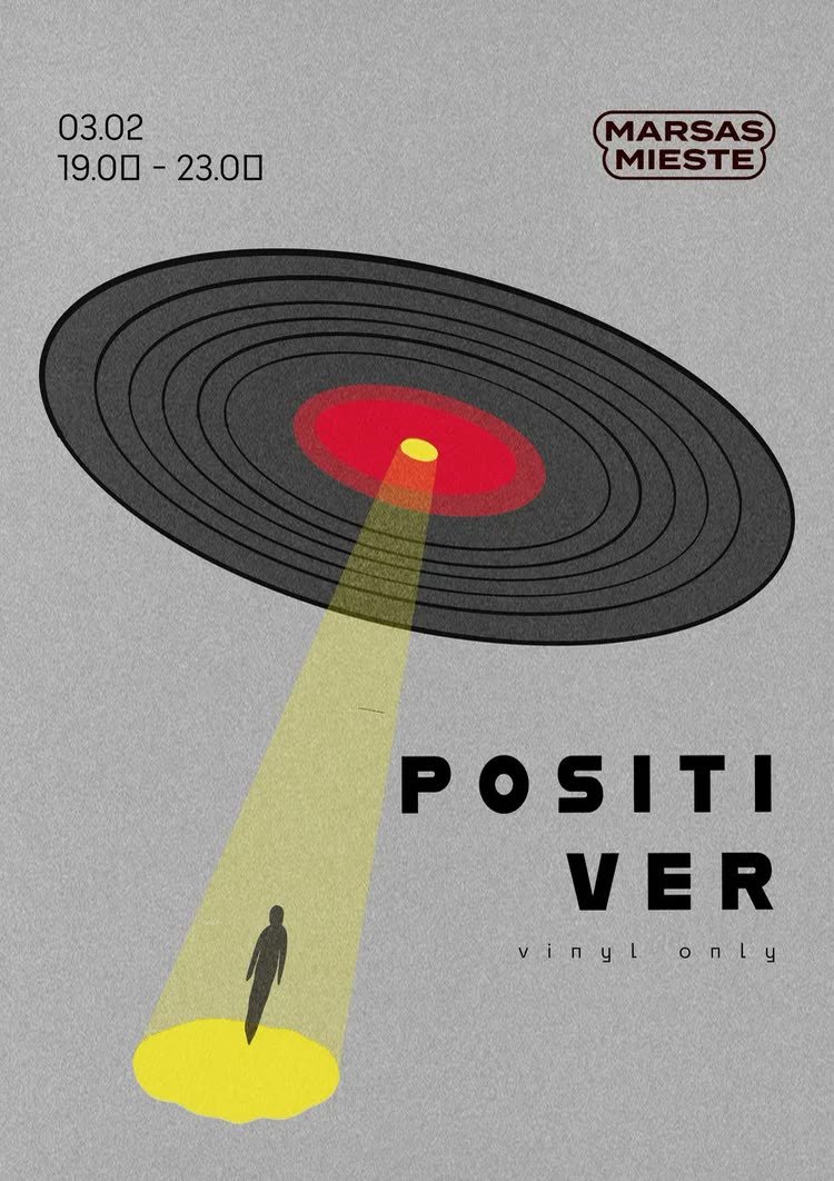 Positiver — the record as a flying saucer, vinyl only
