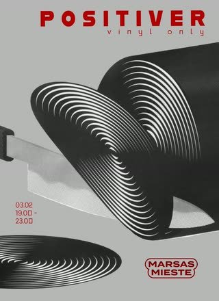 Positiver — sliced record poster