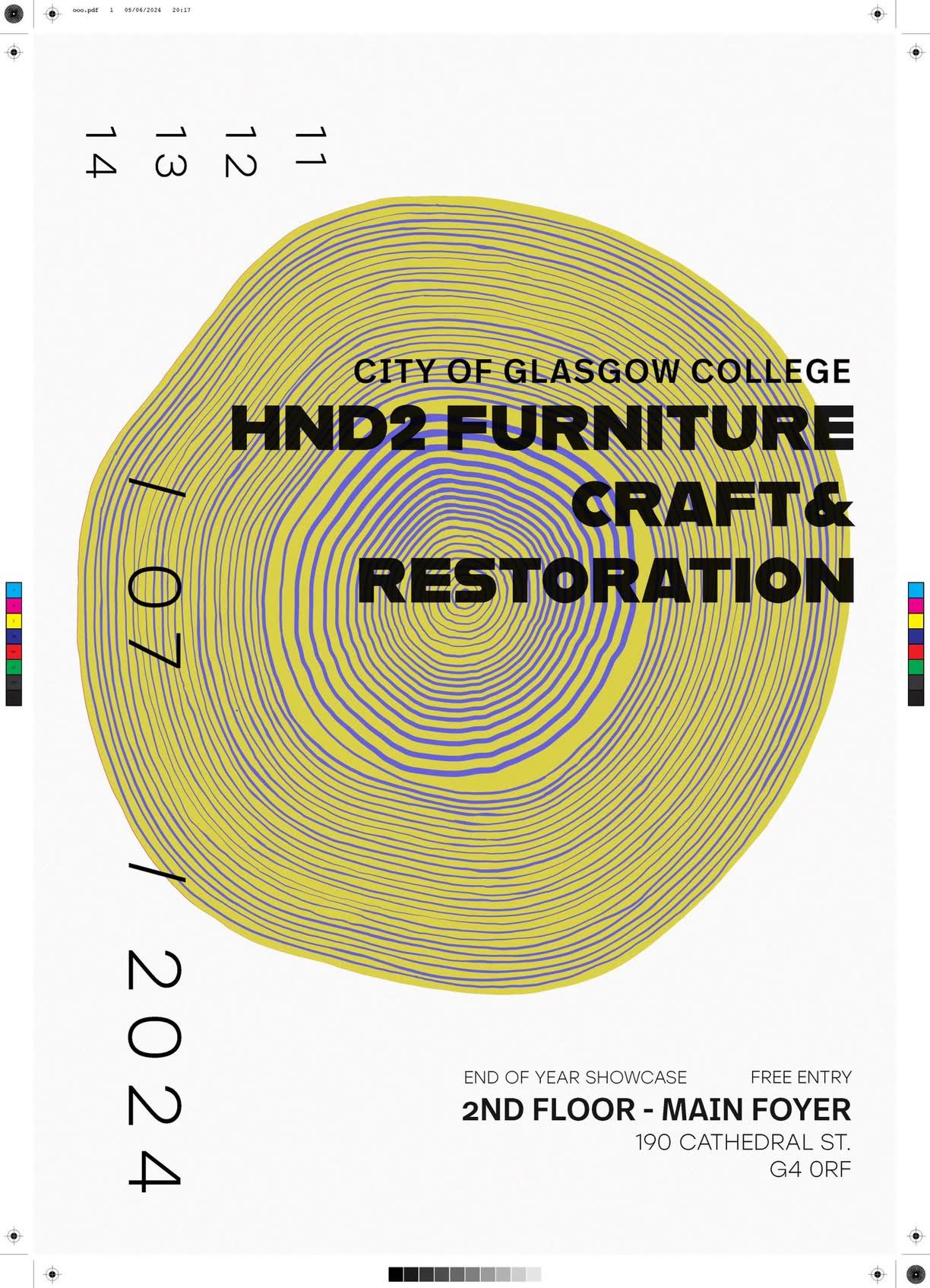 HND2 Furniture Craft & Restoration — exhibition poster