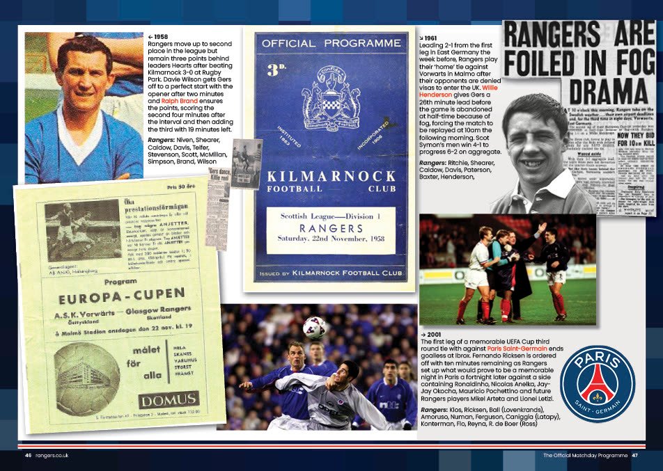 Rangers FC — typographic collage